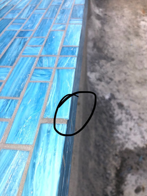 New pool tile is a mess, advice please.