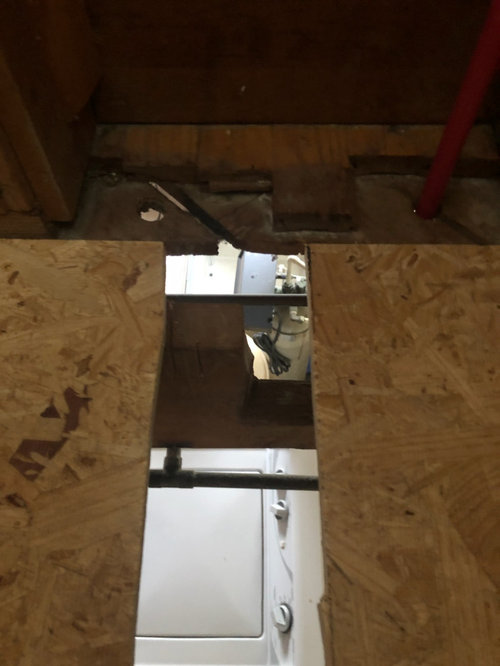 Bathtub drain falling directly on joist