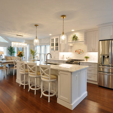 Cottage White Kitchen Design Lake of the Woods, VA