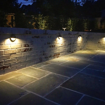 Patio Update/Reconstruction, Brick Columns, Ornamental Gates, Lighting