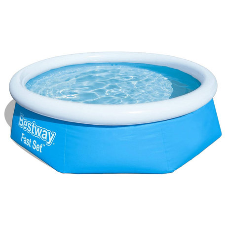 10ft Round Inflatable Easy Set Kids Swimming Pool with Filter Pump