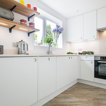 Durat worktop in minimalist kitchen