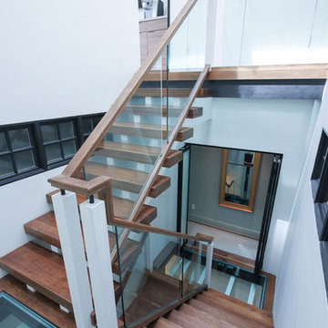 Project #68 | Ultra-Modern Staircase with Glass Landings