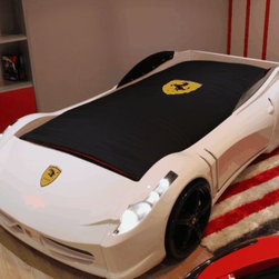 White Ferrari Car Bed - Products
