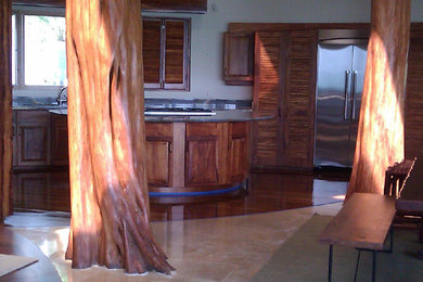 Inspiration for a large rustic home design remodel in Las Vegas