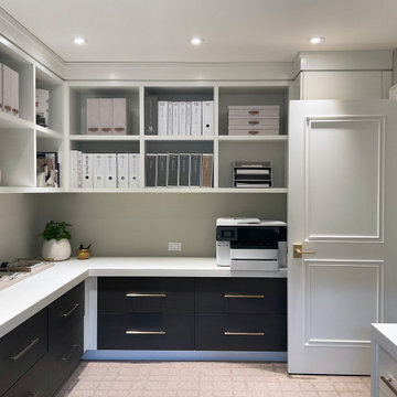 Lytton Park – Basement Office (Built In Shelving)
