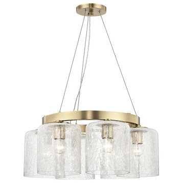 Hudson Valley Charles Six Light Chandelier 3224-AGB