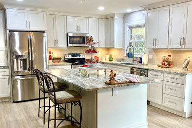 Inspiration for a transitional kitchen remodel in Other