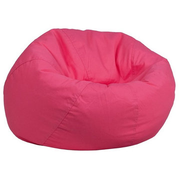 Small Solid Hot Pink Kids Bean Bag Chair