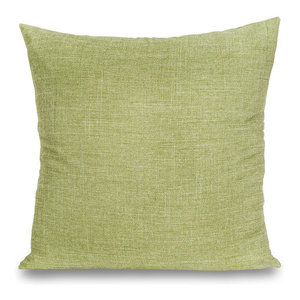 Pillow Shams Silver Fern Decor 24 X 24 Solid Olive Green Oversized