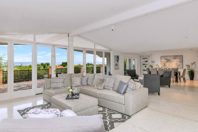 Example of a trendy living room design in Phoenix