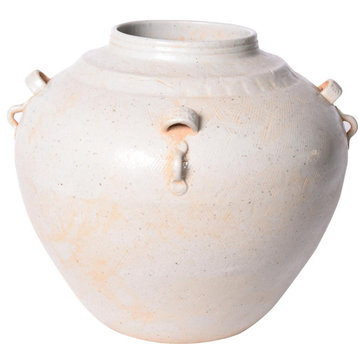 Wine Jar Jug Vase 4-Ear Celadon Colors May Vary Variable Green