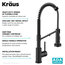 Bolden Commercial Pull-Down 1-Handle Kitchen Filter Faucet, 3-Function, MB