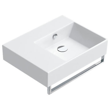 Catalano 160DVPUP00 Premium 23.62"x18.5" Washbasin, Bowl on Right, White