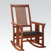 Acme Rocking Chair in Tobacco Finish 59214