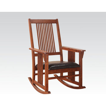 Acme Rocking Chair in Tobacco Finish 59214