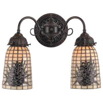 14.5 Wide Pine Barons 2 LT Wall Sconce