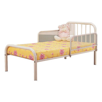 Izzy Toddler Bed With Rails, White