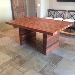 Reclaimed rough sawn exotic wood table - Furniture