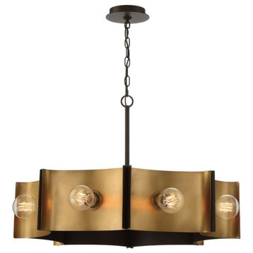 8 Light Chandelier in Transitional Style - 30 Inches Wide by 19.25 Inches