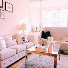 pink living room