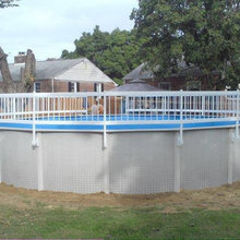 Pool Fence And Landscape
