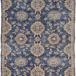 KAS - KAS Morris 2229 Chloe Traditional Rug, Blue, 7'6"x9'6" - Our Morris rugs portray the beauty of old world tradition with a modern twist. Hand-woven jute and polyester chenille chindis designed with vibrant and trendy colors in distressed traditional prints. Keeping the tradition authentic, these rugs are made in India and have a low pile height. These rugs are a beautiful accent piece whether your style is classic and traditional or unique and trendy.
