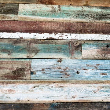 Unique Pallet of Grey, White, Brown, and Red Barn Siding