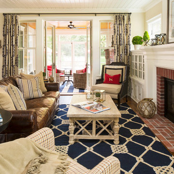 Beach Style Living Room