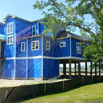 Blueskin underlayment on a new construction