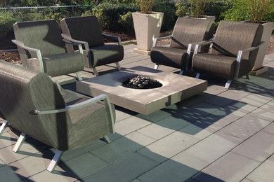 Inspiration for a contemporary patio remodel in Other