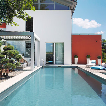 A Rooftop Pool over the Garage-Garten und Landschaftsbau Schellheimer