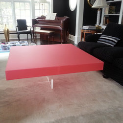 Coffee Table - cross base with color top - Products