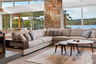 Rural living room in Hobart.