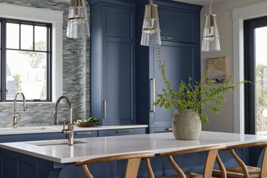 Inspiration for a coastal kitchen remodel in Boston