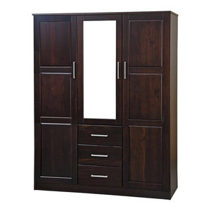 Clic Wardrobe 26x43x72 Pine Wood Contemporary Clic Wardrobe 26x43x72 Pine Wood Contemporary