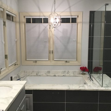 Elmhurst Bathroom Remodel Chicago Suburb by Budget Right Kitchens LTD.