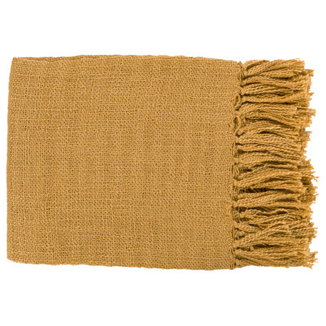 Tilda TID-001 59"x51" Throw Blanket, Mustard