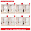 Glass Sliding Barn Door with various  Full-Private Frosted Designs, 26"x81", T-Handle Bars