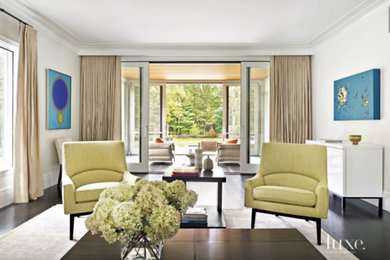 Inspiration for a contemporary living room remodel in New York