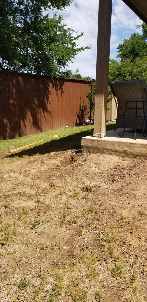 steep backyard help