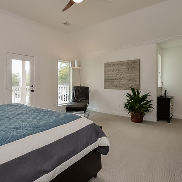 The master suite also has a private balcony in this community it looks out over