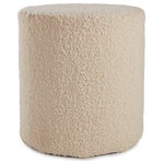 Jaipur Living - Pipaluk Solid Cream Cylinder Pouf - Cozy and stylish in the same moment, the Folke pouf collection boasts the soft and inviting texture of the on-trend shearling look. Crafted of wool, the cylinder Micco pouf showcases boucle details and a light and airy design. The solid cream colorway offers a perfectly neutral palette to modern interiors.