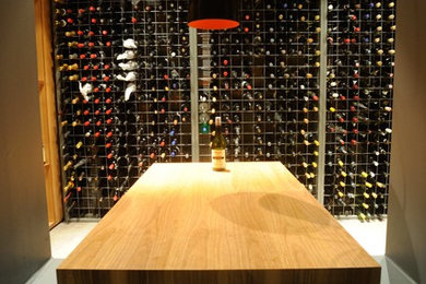 Inspiration for a contemporary wine cellar in Melbourne.