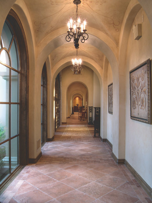 Mediterranean Hallway Design Ideas, Pictures, Remodel & Decor