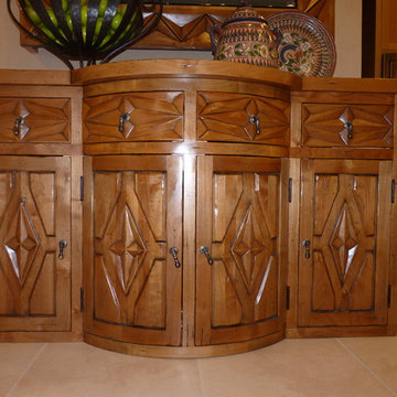 Santa Fe Reception Buffet and Desk for Builders Source