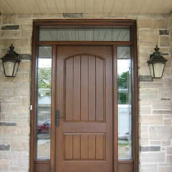 Stained Fiberglass Doors - Front Doors