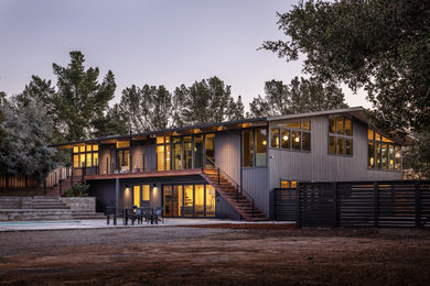 1950s two-story wood exterior home photo in San Francisco