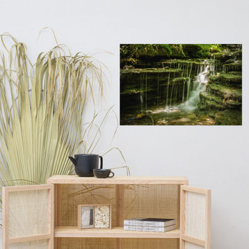 Pixley Falls 1 Landscape Photo, Waterfall Unframed Wall Art Print, 24" X 36"