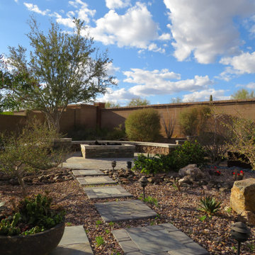 Modern Backyard Landscape - Mesa, AZ